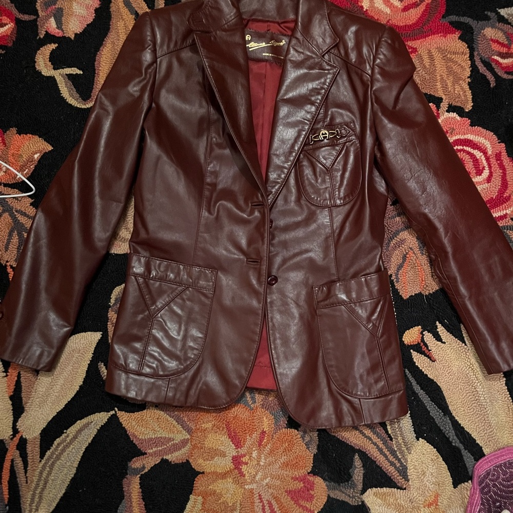 Women’s Etienne Aigner leather jacket